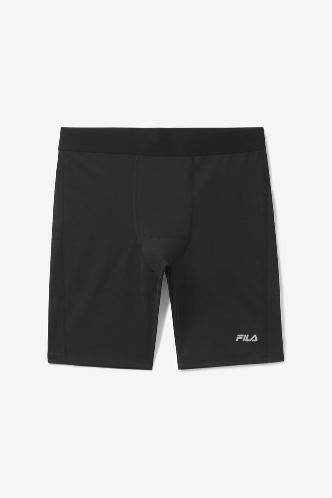 Fila Marathon Compression Black Shorts Mens - NZ 49057-XKSI